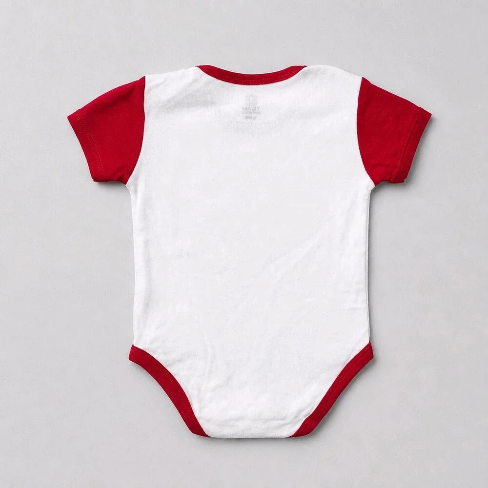 NFL Team Apparel Kansas City Chiefs Baby Onesie 6/9 Months White Red